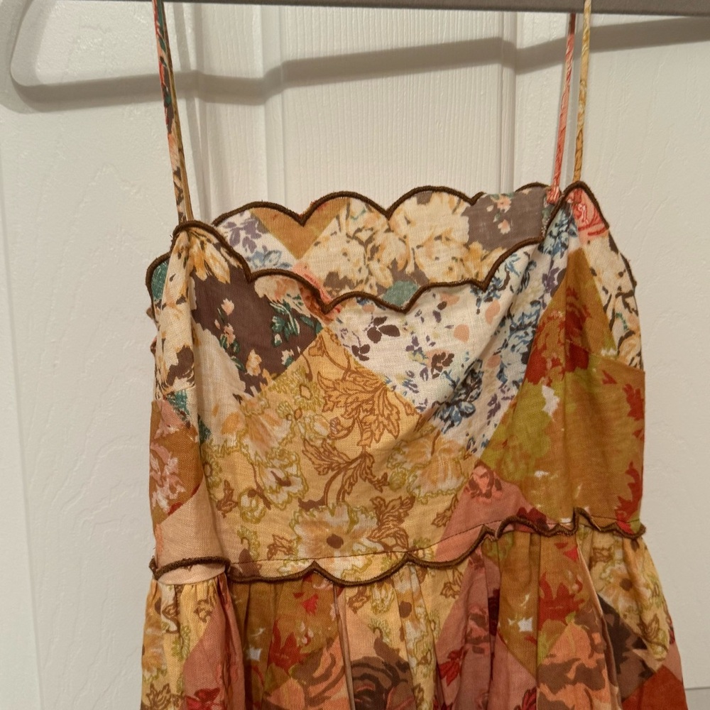 ASOS DESIGN scalloped edge cut-out back mini sundress Size 0 - Picture 8 of 13